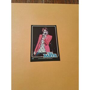 Vintage 1979 The Babys Trading Card #63 London Rock Band Collectible